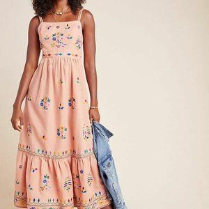 Anthropologie Payal Pratap Amber Embroidered